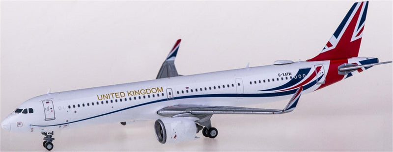 Geminijets RAF Airbus A321neo G-XATW 1:400 Airplan Diecast Model view 3