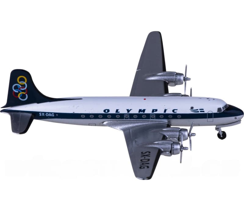 AeroClassics Olympic Air Douglas DC-4 SX-DAG 1:400 Aircraft Pre-built  Airliner Model Display