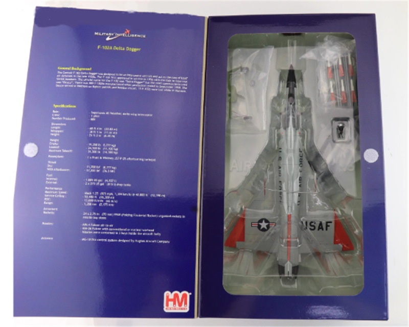 HOBBY MASTER F-102A Delta Dagger 56-1488 179 FIS Minnesota ANG 1966 (case XX wing) 1/72 Aircraft Pre-built Model