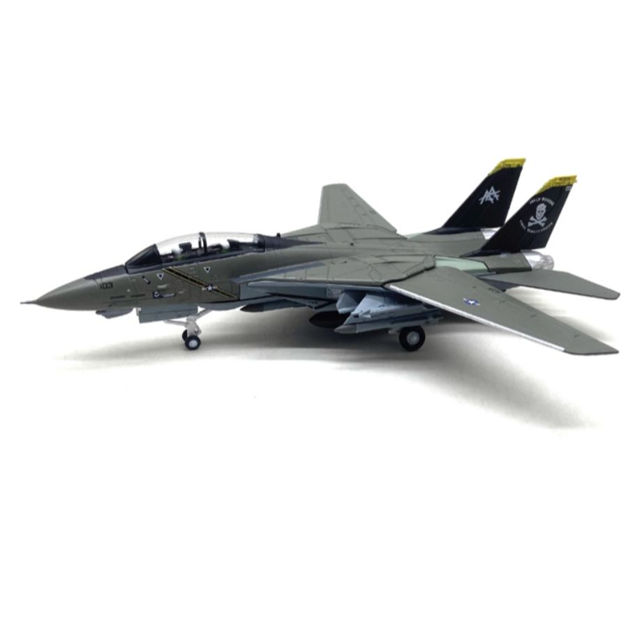 FLOZ F14 Tomcat fighter jet Fine edition dark gray 1:100 Aircraft Pre-built Model