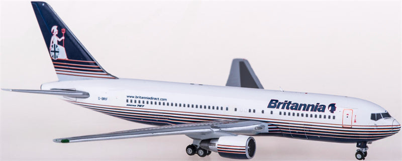 JC Wings Britannia Boeing 767-200ER G-BRIF 1:400 Diecast Model view 3