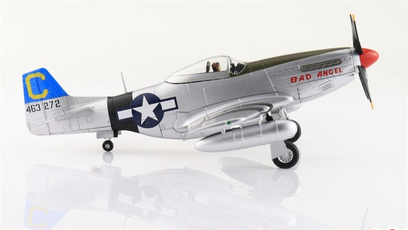 Hobby Master P-51D Mustang Bad Angel flown by Lt. Louis E. Curdes 4th FS 3rd ACG Laoag 1945 1:48 Airplane Pre-built Model