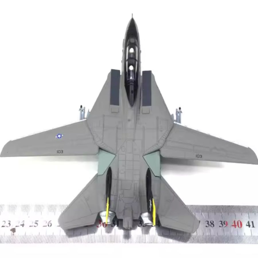 FLOZ F14 Tomcat fighter jet Fine edition dark gray 1:100 Aircraft Pre-built Model