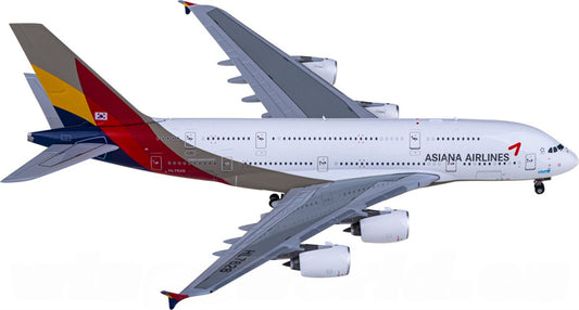 JC Wings Asiana for Airbus A380 HL7626 1:400 Airplane Pre-built  Airliner Model Display