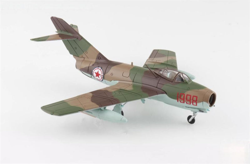 HOBBY MASTER MIG-15bis Red 1998 Maj. Ivanovich Mikhin 518th IAP May 1953 1:72 Airplane Pre-built Model
