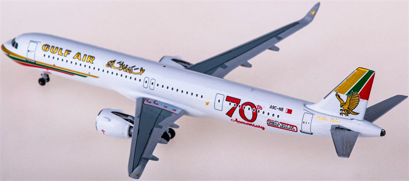 AeroClassics Gulf Air Airbus A321neo A9C-NB 1:400 Diecast Model view 2