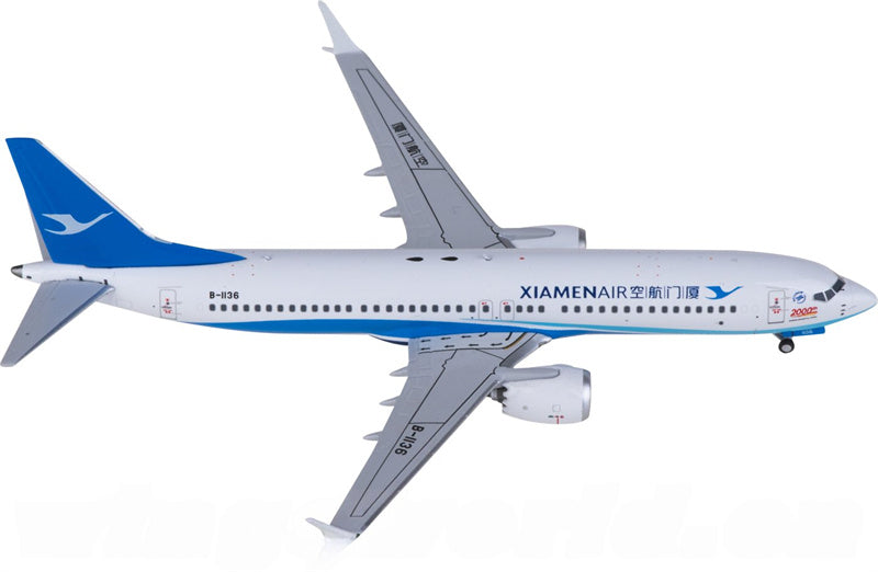 NG Models XiamenAir Boeing 737 MAX 8 B-1136 1:400 Diecast Model view 3