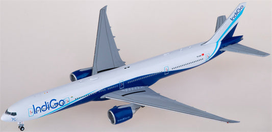 JC Wings IndiGo for Boeing 777-300ER TC-LKD 1:400 Airplane Pre-built Airliner Model Display