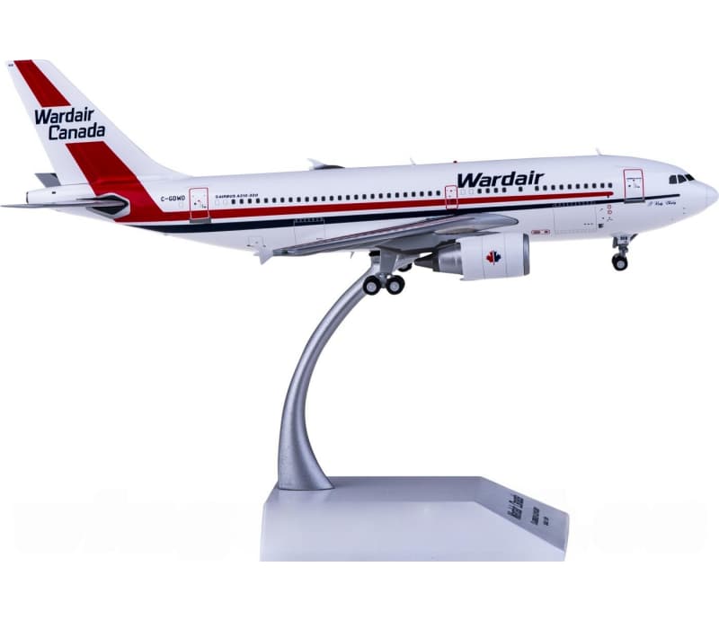 JC Wings Wardair Airbus A310-300 C-GDWD 1:200 Aircraft Pre-built  Airliner Model Display