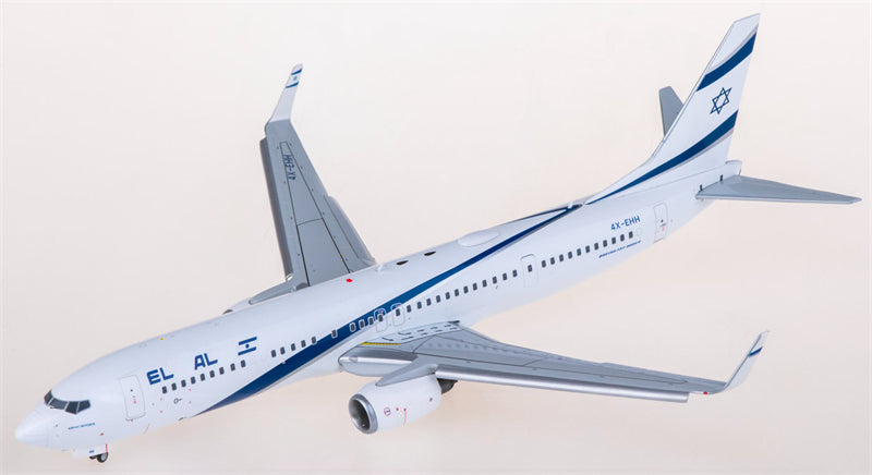 JC Wings EL AL Israel Airlines Boeing 737-900ER 4X-EHH Flaps Down 1:200 Diecast Model view 1