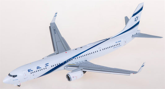 JC Wings EL AL Israel Airlines Boeing 737-900ER 4X-EHH Flaps Down 1:200 Diecast Model view 1