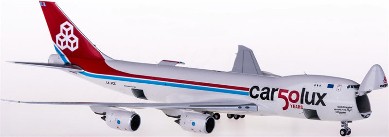 JC Wings Cargolux Boeing 747-8F LX-VCC 50 years Interative 1:400 Diecast Model view 4