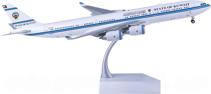 JC Wings State of Kuwait Airbus A340-500 9K-GBA 1:200 Diecast Model view 1