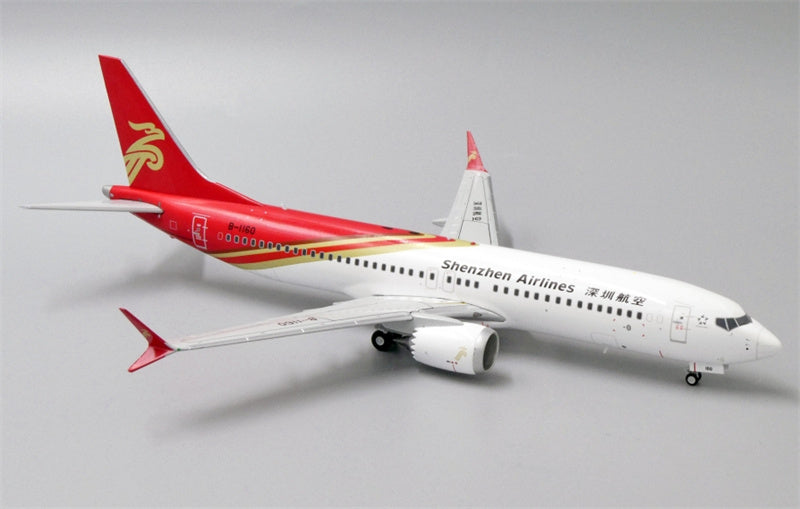 JC Wings Shenzhen Airlines Boeing 737 MAX 8 B-1160 1:200 Diecast Model view 4