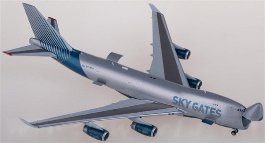 JC Wings Sky Gates Airlines Boeing 747-400F VP-BCH Interactive Series 1:400 Diecast Model view 1