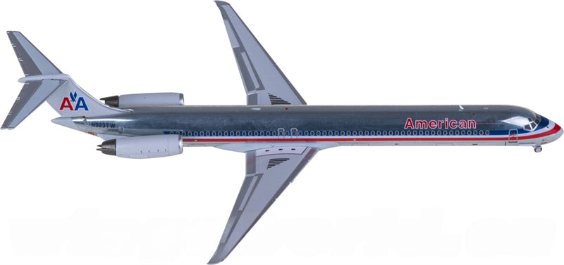 NG Models American Airlines for McDonnell Douglas MD-82 N923TW 1:400 Airplane Pre-built Airliner Model Display