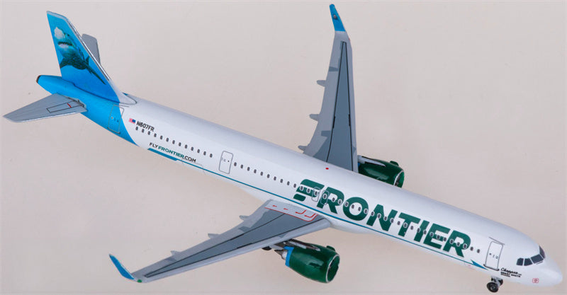 AeroClassics Frontier Airlines Airbus A321neo N607FR 1:400 Diecast Model view 4