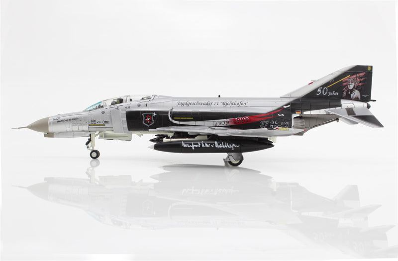HOBBY MASTER F-4F Phantom II JG-71 50th Anniversary 37+03 Luftwaffe 2009 1/72 Aircraft Pre-built Model