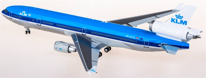 SQ Wings KLM ロイヤル・ダッチ・エアラインズ マクドネル・ダグラス MD-11 PH-KCA 1:200 航空機組み立て済み模型ディスプレイ