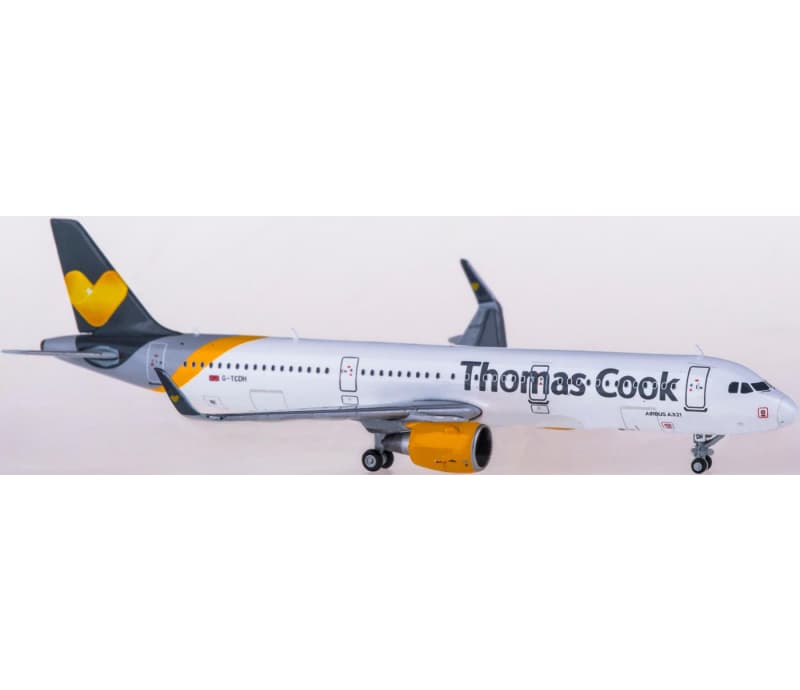 JC Wings Thomas Cook Airbus A321 G-TCDH 1:400 Aircraft Pre-built  Airliner Model Display