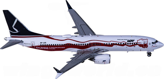 JC Wings LOT Boeing 737 MAX 8 SP-LVD 1:400 Diecast Model view 1