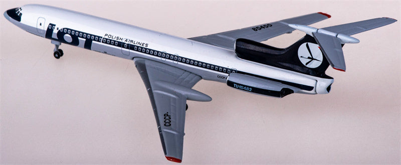 AeroClassics LOT for Tupolev Tu-154 CCCP-85455 1:400 Airplane Pre-built  Airliner Model Display