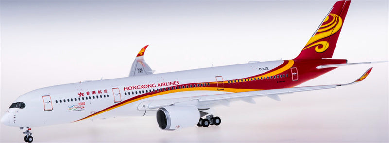 JC Wings Hong Kong Airlines Airbus A350-900XWB B-LGE Flaps Down 1:200 Diecast Model view 3