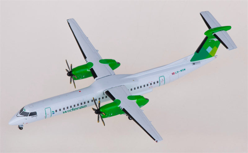 Geminijets Wideroe for Bombardier for Dash 8 Q400 LN-WDM 1:400 Airplane Pre-built Airliner Model Display