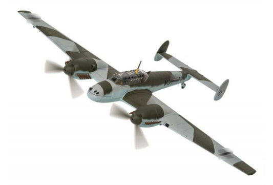 CORGI Messerschmitt Bf110D VJ+OQ Rudolf Hess, Eaglesham, Scotland, 10th May 1941 1:72 Aircraft Pre-built Model