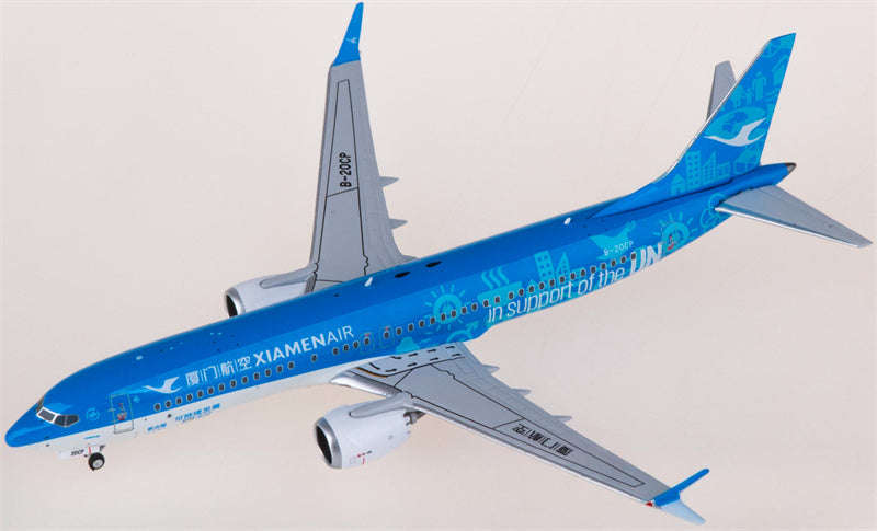 NG Models XiamenAir Boeing 737 MAX 8 B-20CP 1:400 Diecast Model view 4