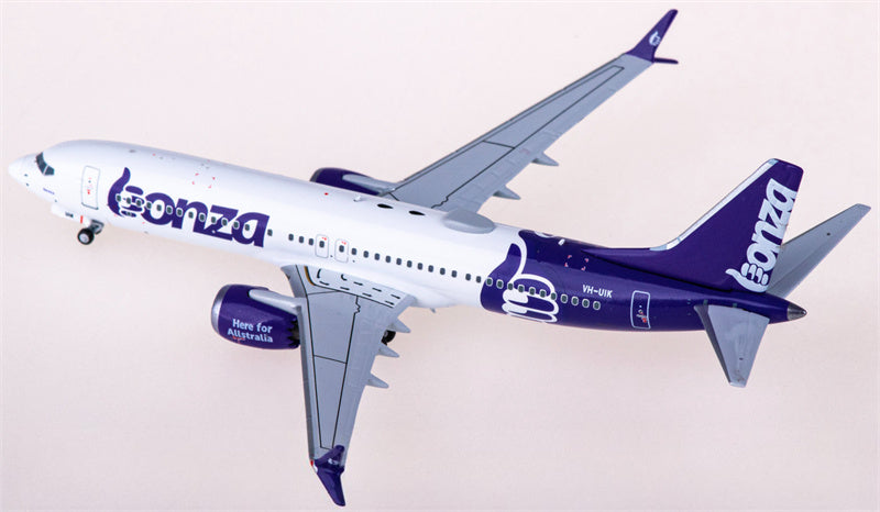NG Models Bonza Boeing 737 MAX 8 VH-UIK 1:400 Diecast Model view 3