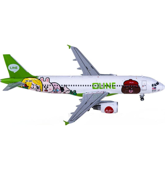 BT400 AirAsia Airbus A320 9M-AHR 1:400 Aircraft Pre-built  Airliner Model Display