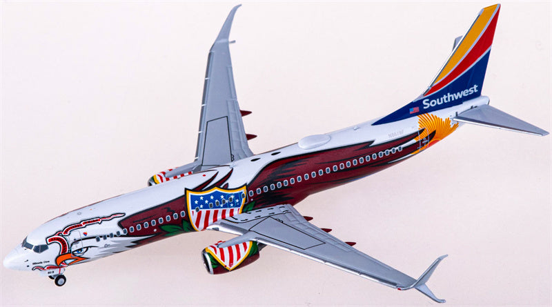 NG Models Southwest Airlines Boeing 737-800 N8619F 1:400 Diecast Model view 1