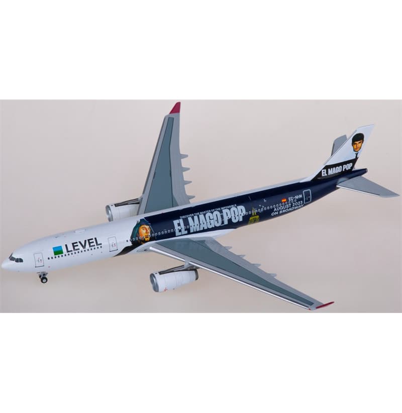 NG Models LEVEL Airbus A330-300 EC-NHM 1:400 Aircraft Pre-built  Airliner Model Display