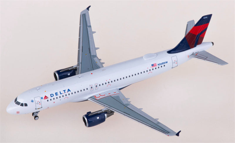 NG Models Delta Air Lines Airbus A320 N368NW 1:400 Diecast Model view 1