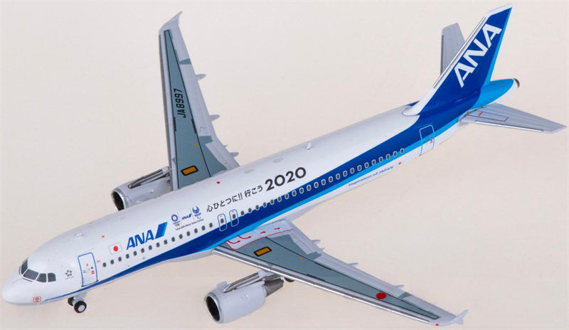 C Model ANA Airbus A320 JA8997 1:400 Aircraft Pre-built  Airliner Model Display