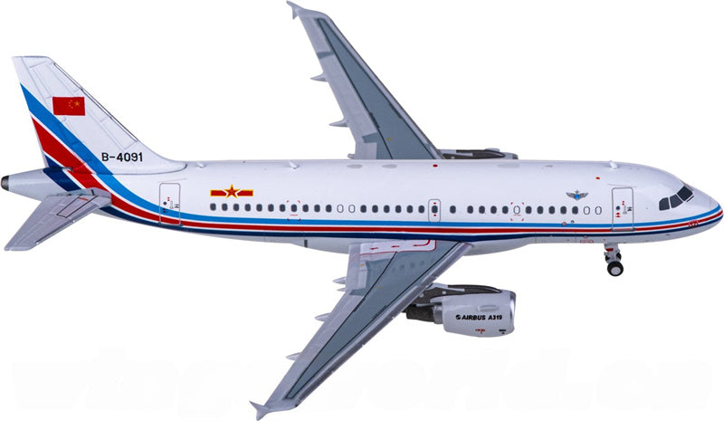 NG Models PLAAF Airbus A319 B-4091 1:400 Diecast Model view 1