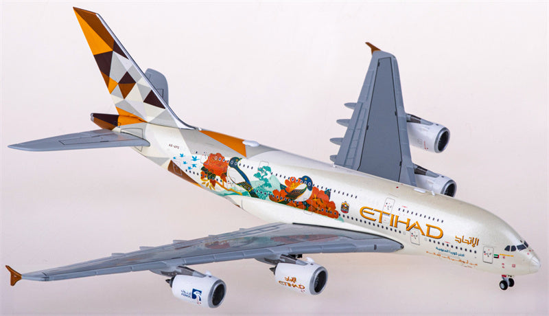 JC Wings Etihad Airways Airbus A380 A6-APG 1:400 Diecast Model view 1