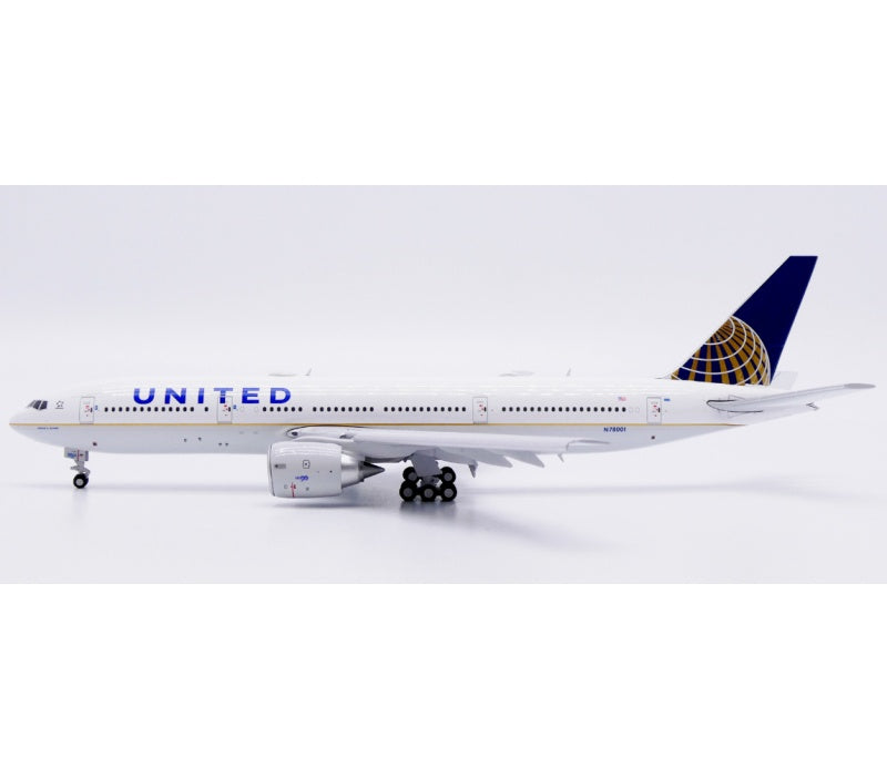 JC Wings 1:400 United Airlines B777-200ER N78001 Flaps down DIECAST Model