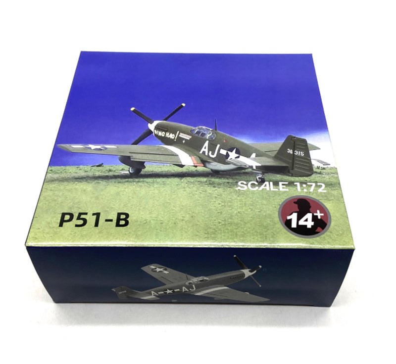 FLOZ US P51-B Mustang fighter jet 1:72 Aircraft Pre-built Model