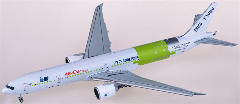 JC Wings Kalitta Air Boeing 777-300ER N778CK Flaps Down 1:400 Diecast Model view 3