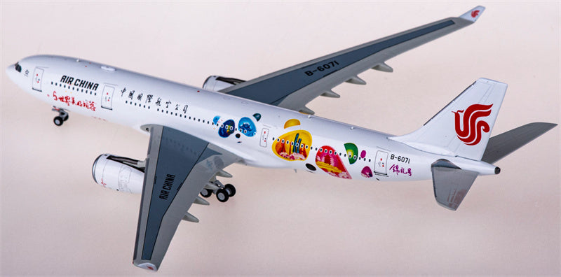 NGモデルズ エアチャイナ エアバスA330-200 B-6071 1:400スケール 飛行機 組み立て済み旅客機モデル ディスプレイ