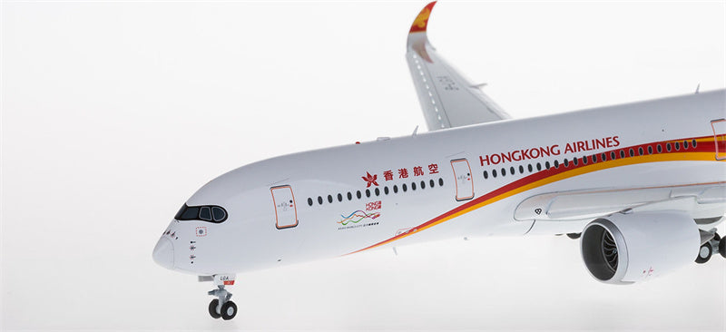 JC Wings Hongkong Airlines Airbus A350-900 B-LGA Flaps Down 1:200 Diecast Model view 3
