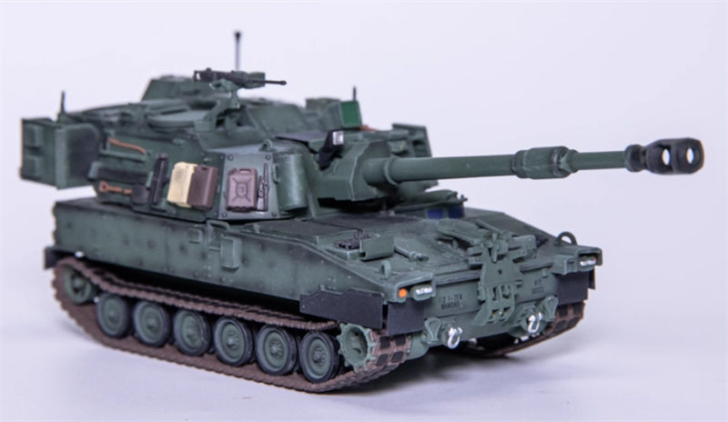 T-MODEL US M109A7 self-propelled howitzer 155mm green version 1:72 Tank Pre-built Model