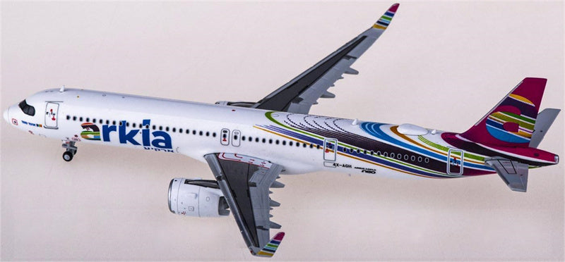 JC Wings Arkia Airbus A321neo 4X-AGH 1:400 Airplan Diecast Model view 3