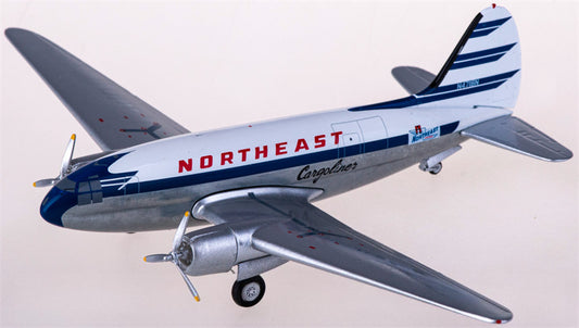 AeroClassics Northeast Airlines Curtiss C-46 N4718N 1:200 Diecast Model view 1