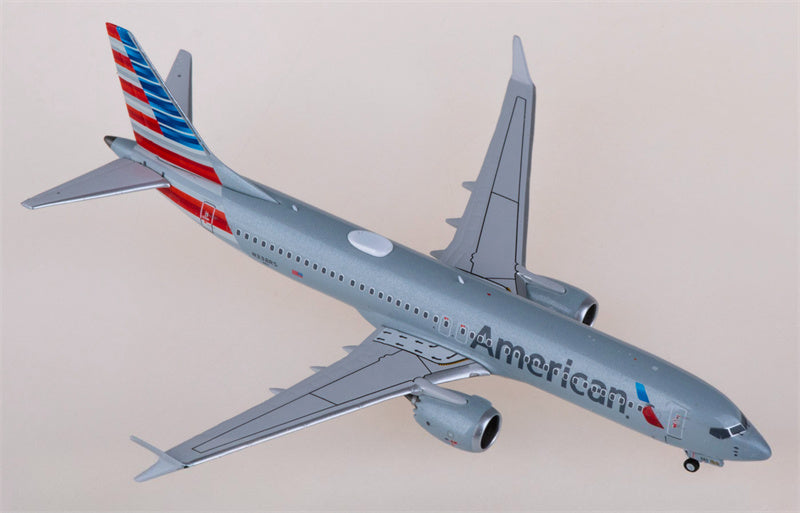 NG Models American Airlines Boeing 737 MAX 8 N338RS 1:400 Diecast Model view 2