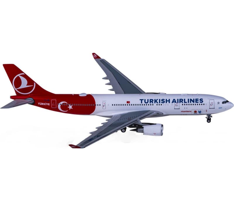 NG Models Turkish Airlines Airbus A330-200 TC-JNB 1:400 Aircraft Pre-built  Airliner Model Display