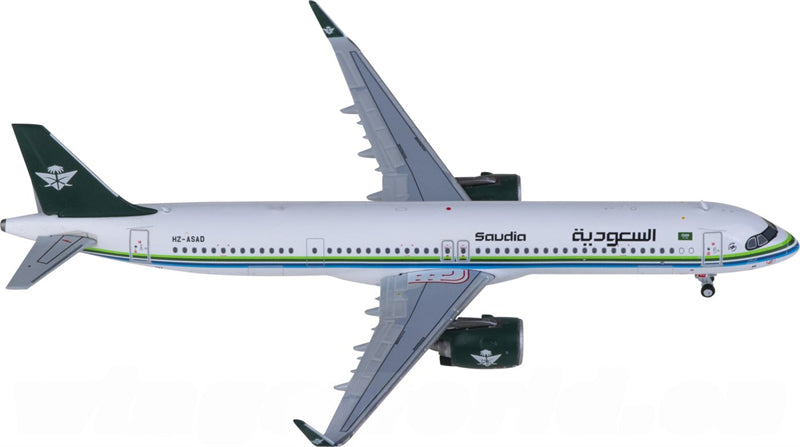 JC Wings Saudia Airbus A321neo HZ-ASAD 1:400 Diecast Model view 1