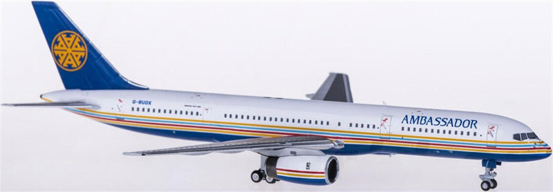NG Models Ambassador Airways Boeing 757-200 G-BUDX 1:400 Airplan Diecast Model view 2